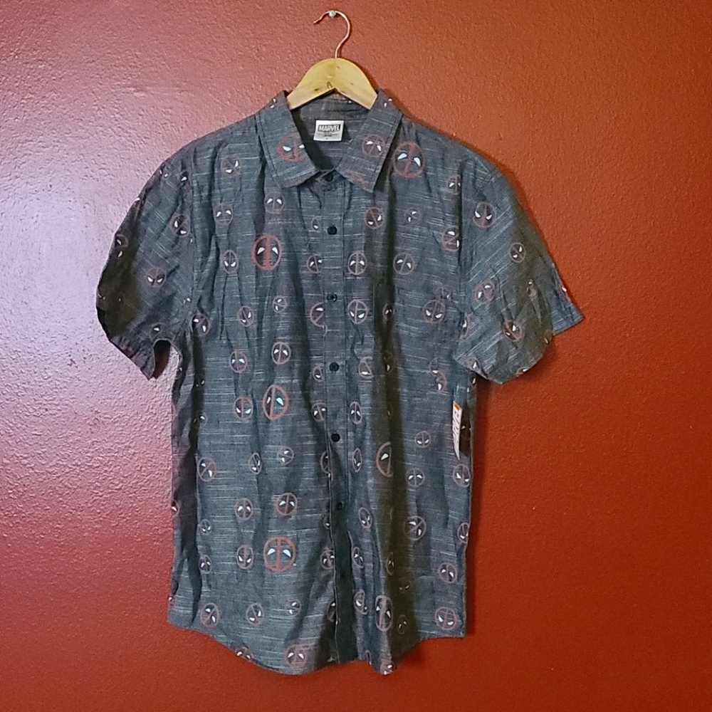 Deadpool Button Up